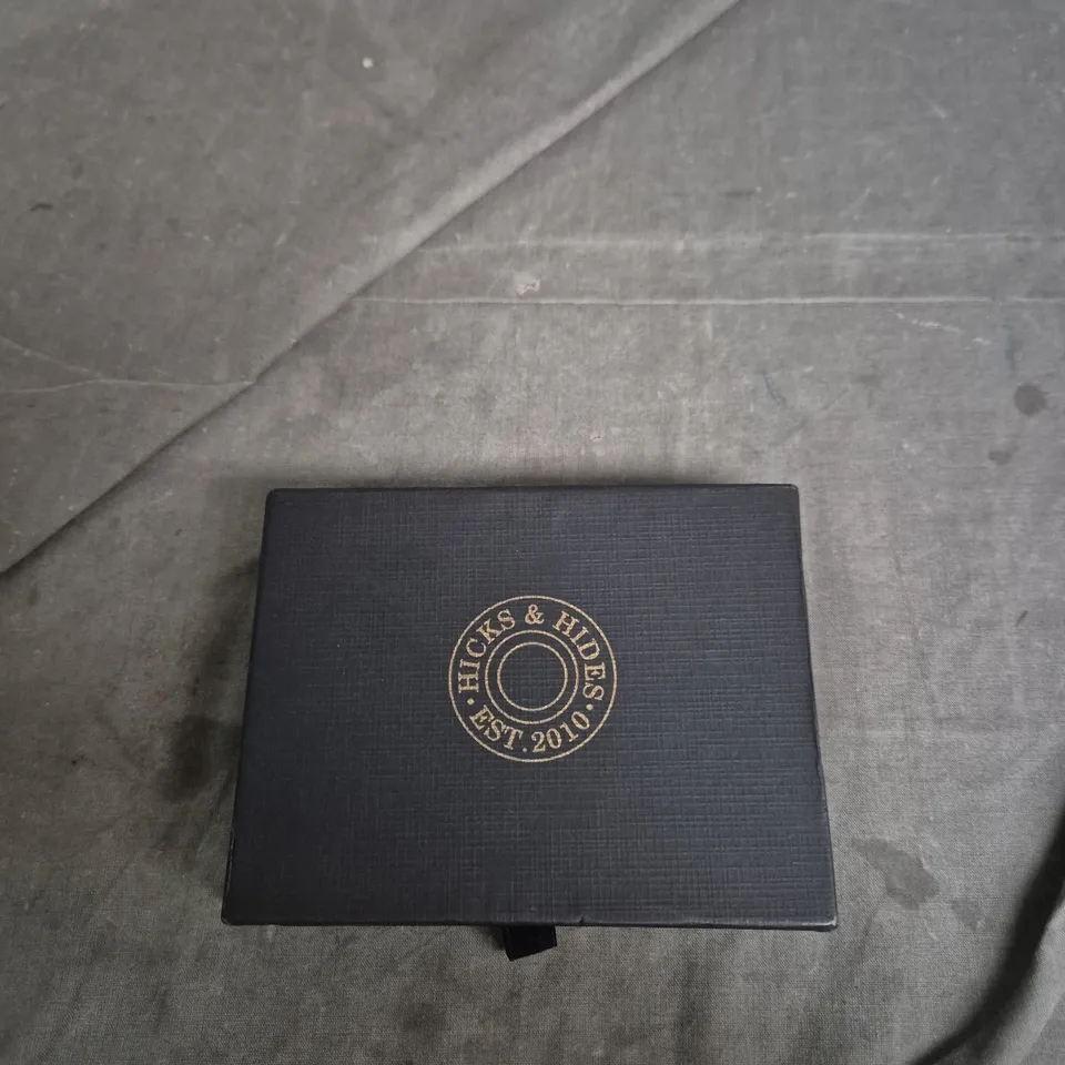 Hicks & Hides Brown Leather Wallet with Presentation Box