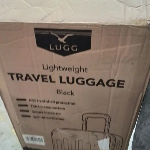 BOXED LUGG TRAVEL LUGGAGE BLACK