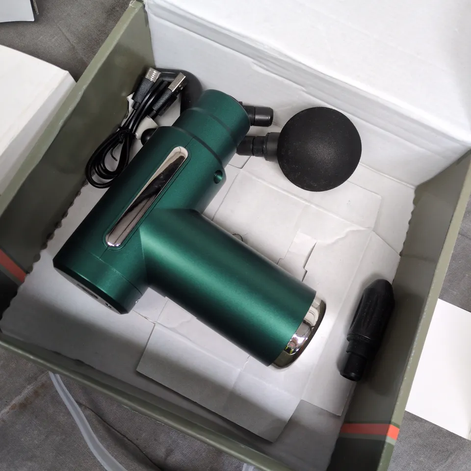 BOXED BODY MASSAGER IN GREEN