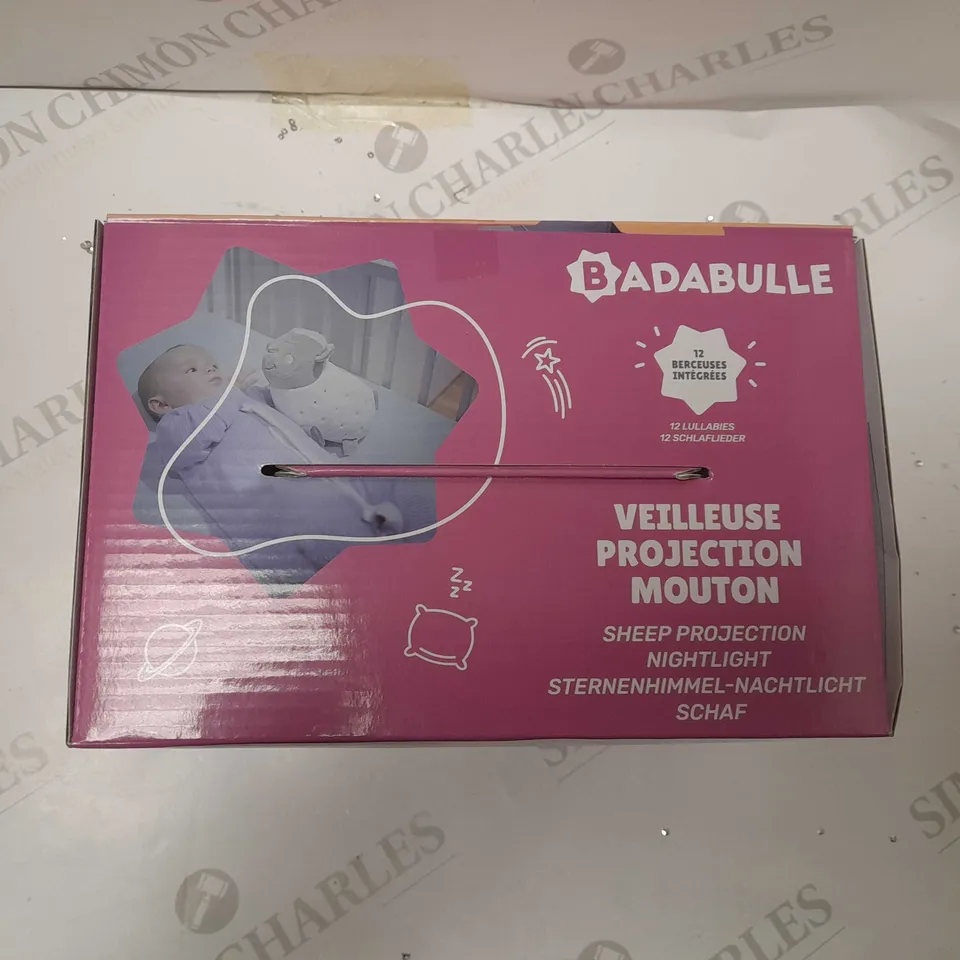 BRAND NEW BOXED BADABULLE LULU THE LAMB MUSICAL PROJECTION NIGHT LIGHT-SENSORY BABY LIGHT