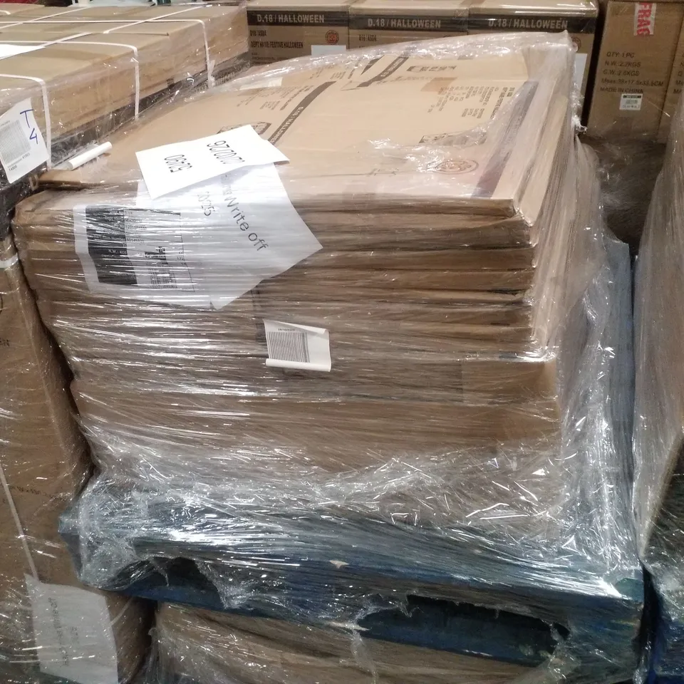 PALLET CONTAINING APPROXIMATELY 88 BOXES OF 24 BRAND NEW HALLOWEEN DECORATIVE "ENTER IF YOU DARE" SIGNS