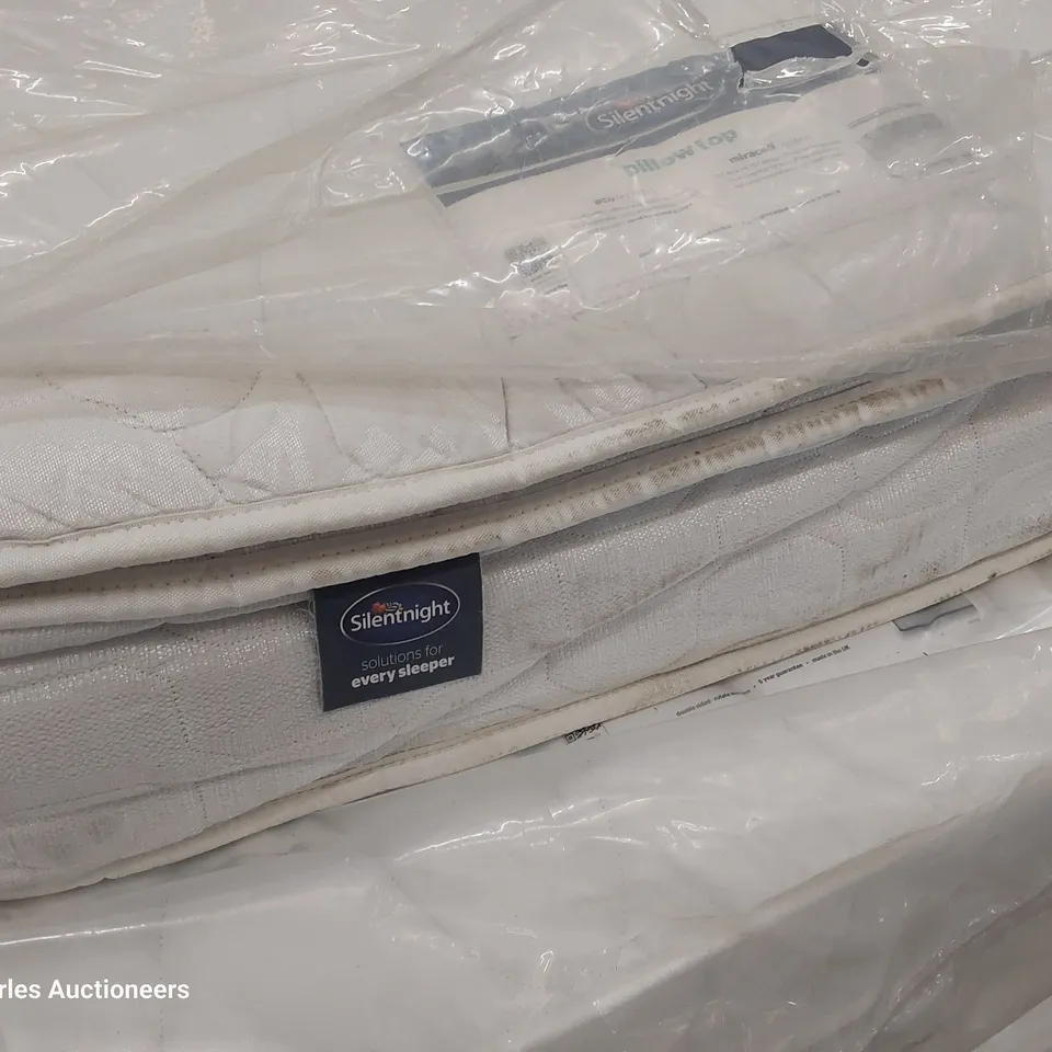 QUALITY BAGGED SILENTNIGHT 3' SINGLE PILLOWTOP MATTRESS 