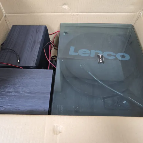 LENCO LS-300 TURNTABLE & SPEAKERS 