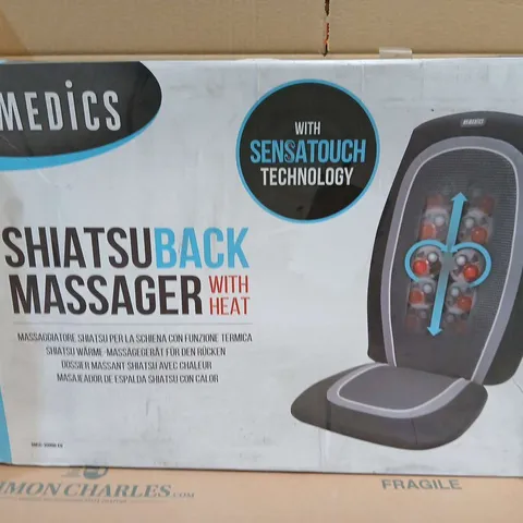 BOXED HOMEDICS SHIATSU BACK MASSAGER WITH HEAT