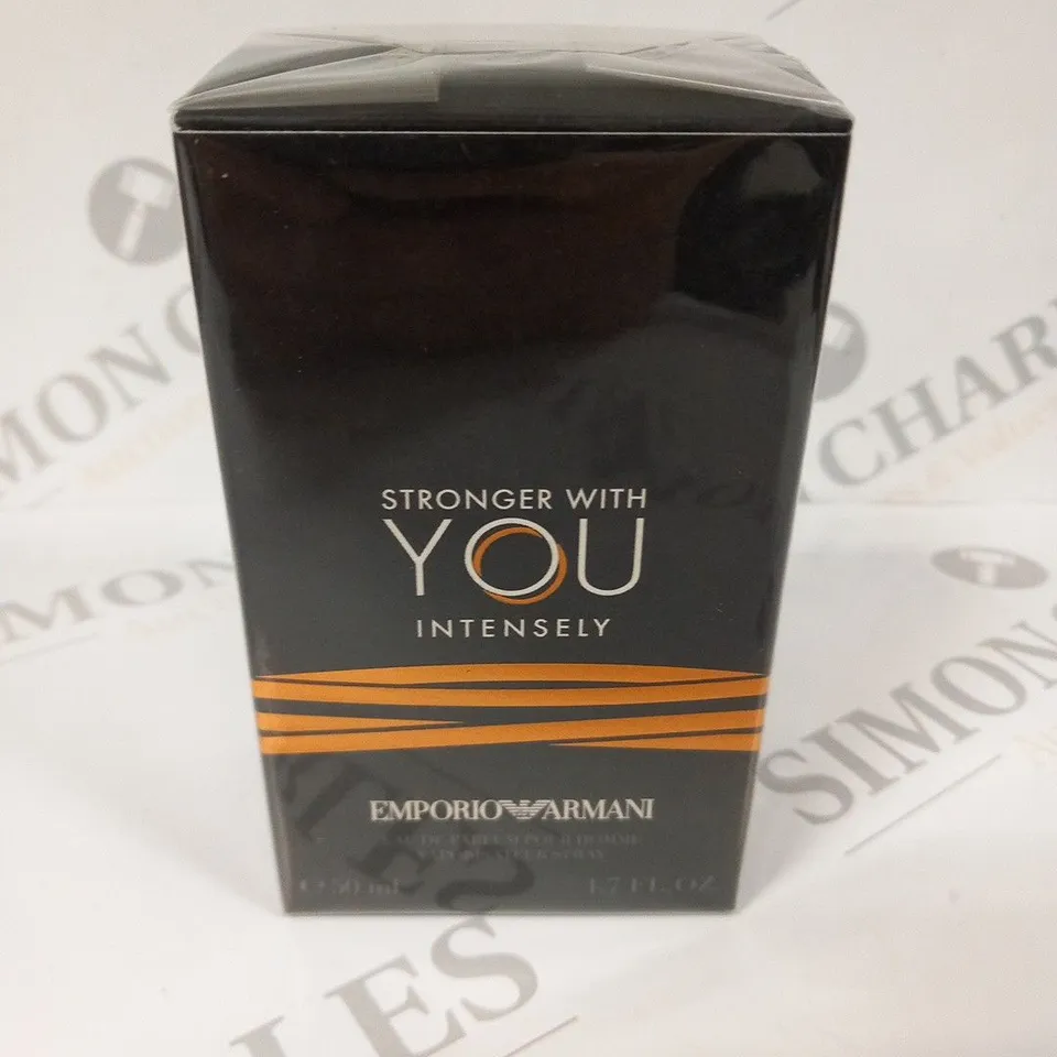 BOXED AND SEALED STRONGER WITH YOU INTESELY EMPORIO ARMANI EAU DE PARFUM 50ML