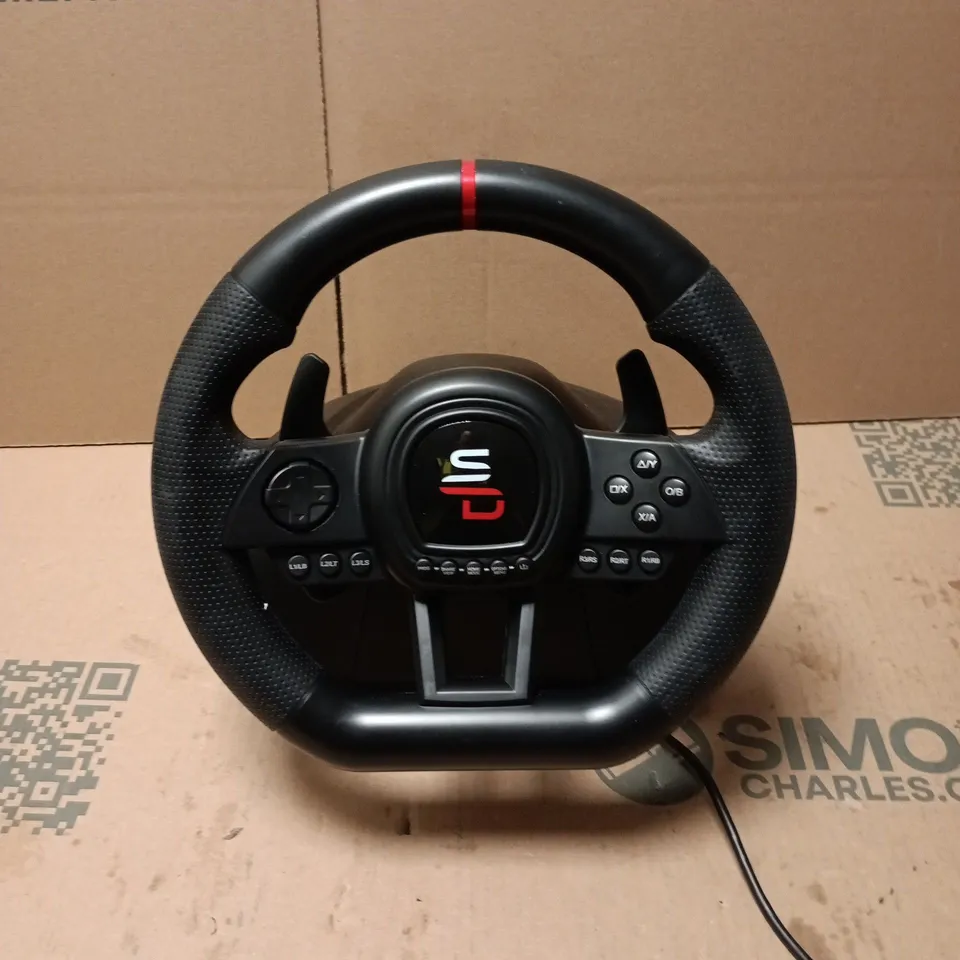 UNBOXED SUPERDRIVE USB GAMING STEERING WHEEL - GS 650-X