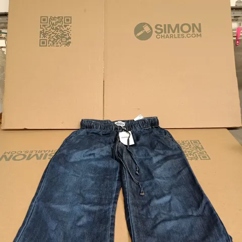 ONLY DARK BLUE DENIM TROUSERS SMALL 32" TAGGED