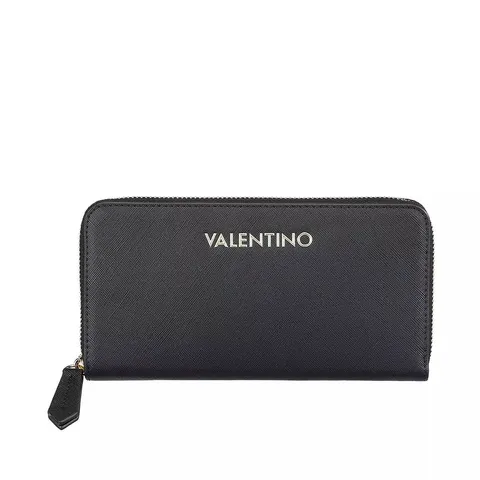 VALENTINO ZERO RE ZIP AROUND WALLET - BLACK