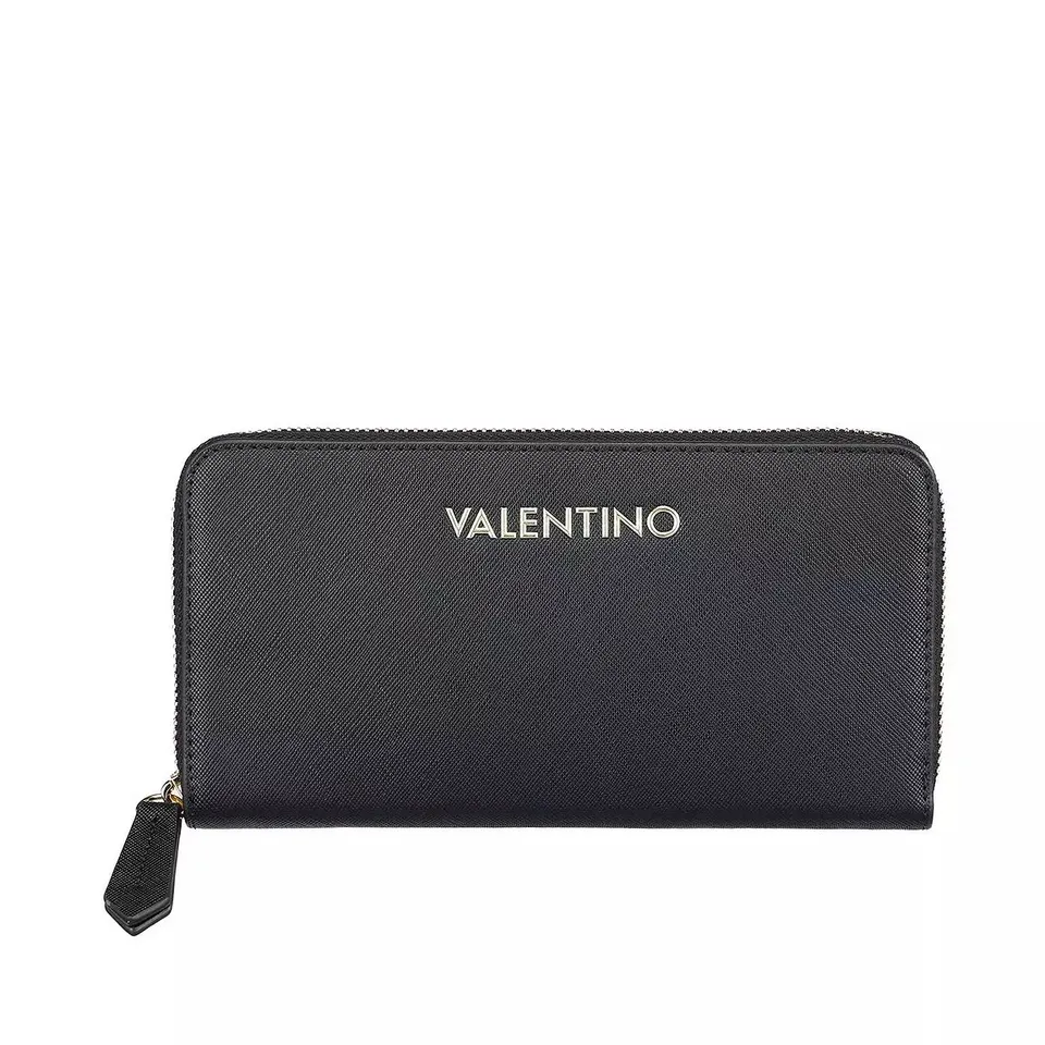 VALENTINO ZERO RE ZIP AROUND WALLET - BLACK