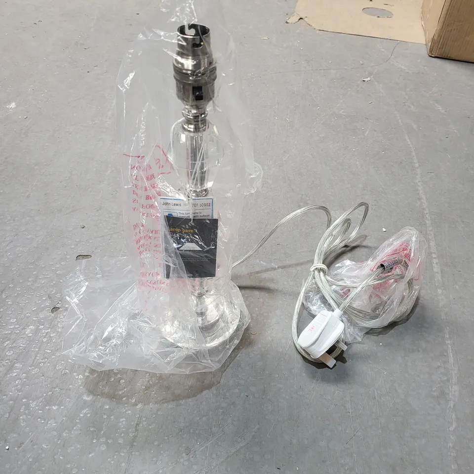 JOHN LEWIS STACKED BALL GLASS TABLE - LAMP BASE ONLY 