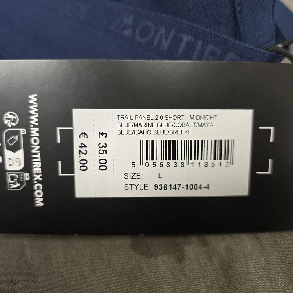 MONTIREX TRAIL PANEL 2.0 SHORT - MIDNIGHT BLUE (UK L)