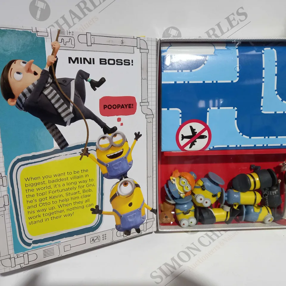 BOX OF 5 MY BUSY BOOKS MINIONS THE RISE OF GRU STORYBOOK WITH FIGURINES AND PLAYMAT