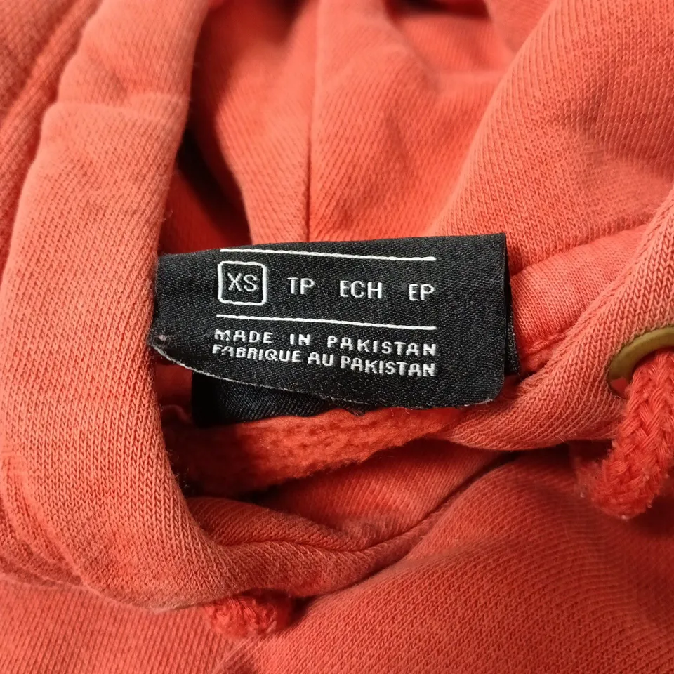 NIKE ORANGE HOODIE EXTRA SMALL