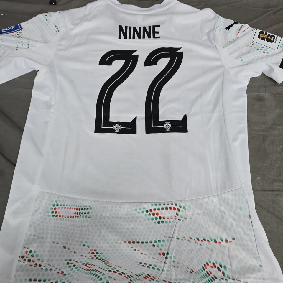 PORTUGAL NATIONAL FOOTBALL SHIRT NO. 22 NINNE – PUMA DRYCELL, OFFICIAL LICENSED