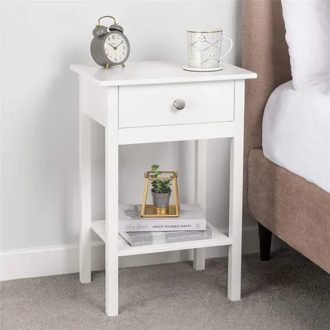 BOXED LAPIERRE MANUFACTURED WOODEN BEDSIDE NIGHTSTAND GREY