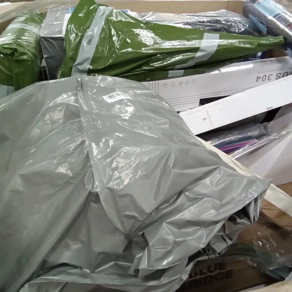 PALLET OF ASSORTED ITEMS INCLUDING STOREMIC TOILET SEAT, HOLLYWOOD MAKEUP MIRROR, AUINSKY LED CEILING LIGHTING, BLACK GLASS IX, ENDER 3D PRINTER