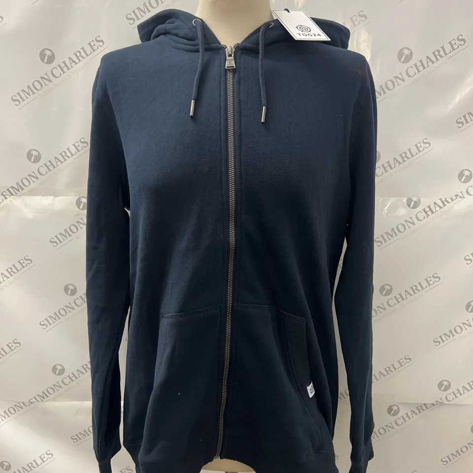 TOG24 ZIP THROUGH HOODIE IN NAVY SIZE 12