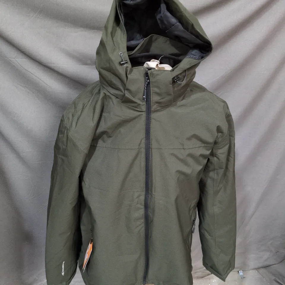 REGATTA CORIVER COAT IN DARK KHAKI - UK LARGE