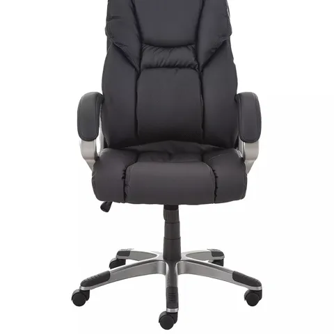BOXED PU DIRECTORS OFFICE CHAIR - BLACK (COLLECTION ONLY)