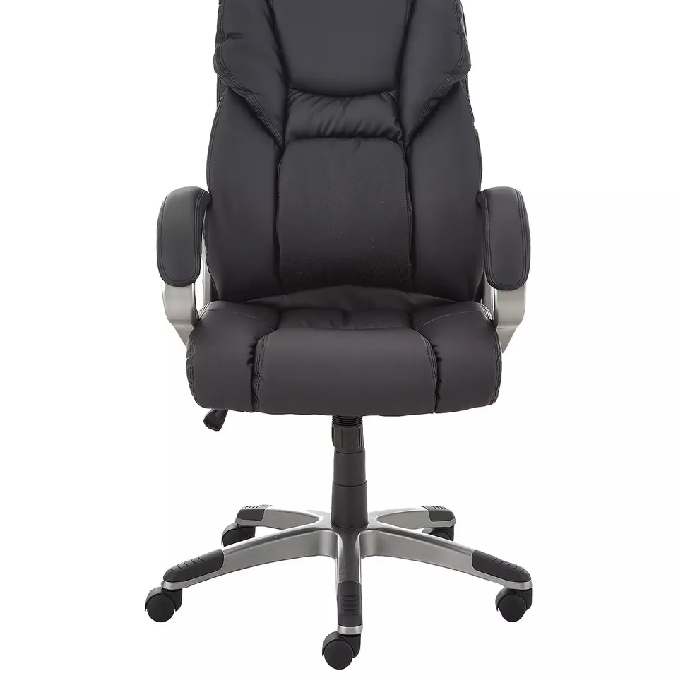 BOXED PU DIRECTORS OFFICE CHAIR - BLACK (COLLECTION ONLY) RRP £119