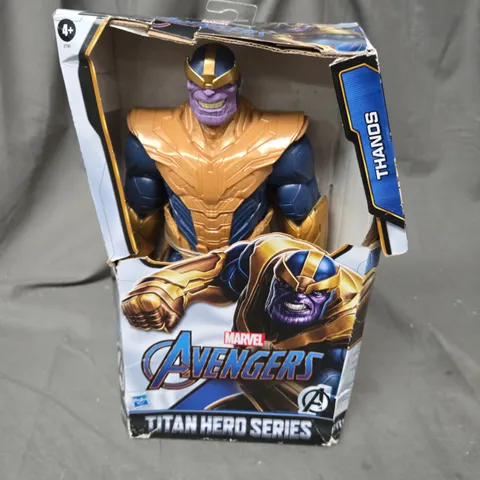 MARVEL AVENGERS TITAN HERO SERIES BLAST GEAR DELUXE THANOS ACTION FIGURE