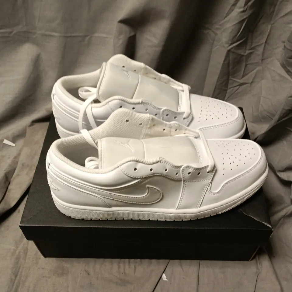 Air Jordan 1 Low White Sneakers – US 12 (UK 11) – Boxed