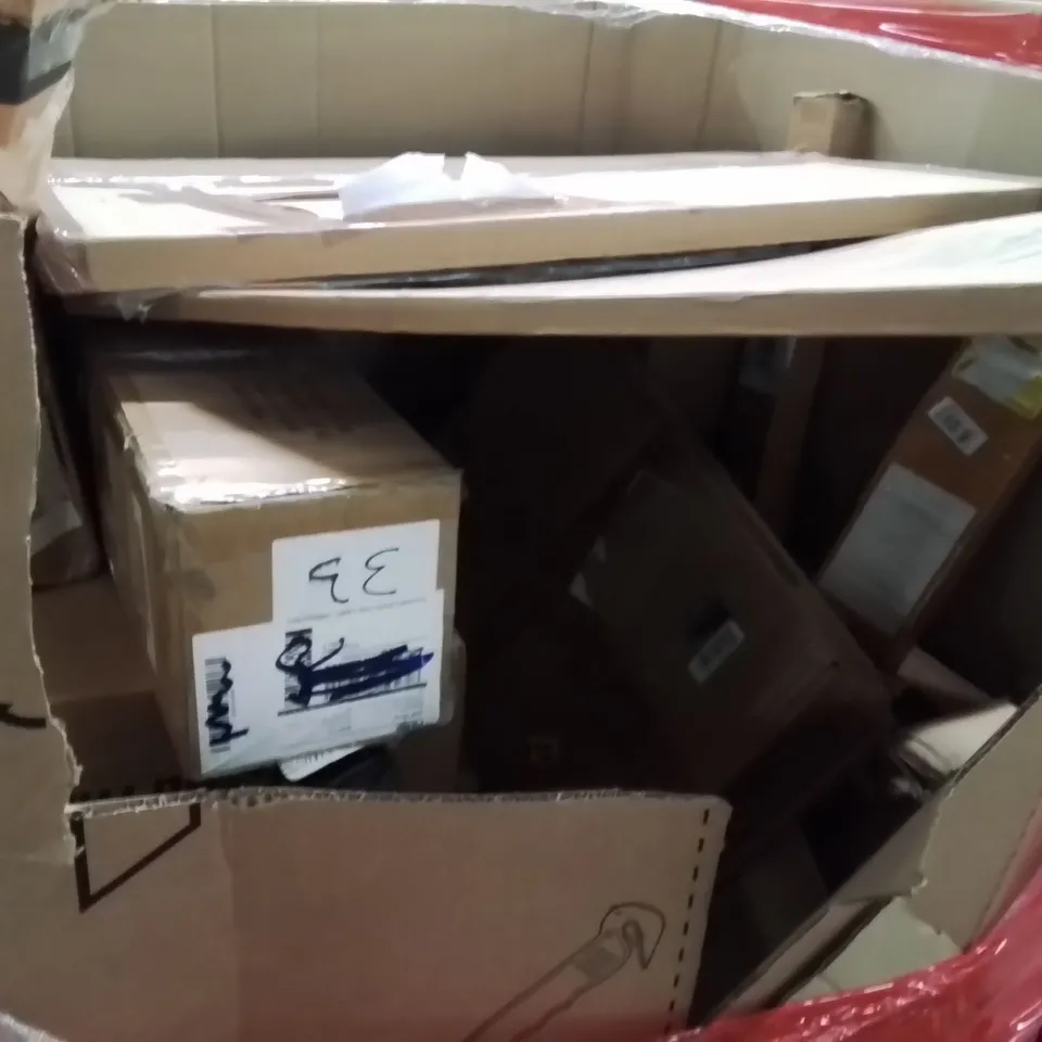 PALLET OF ASSORTED HOUSEHOLD GOODS AND PRODUCTS TO INCLUDE;FOLDING TRAMPOLINE,BASKETBALL HOOP,HAMMOCK