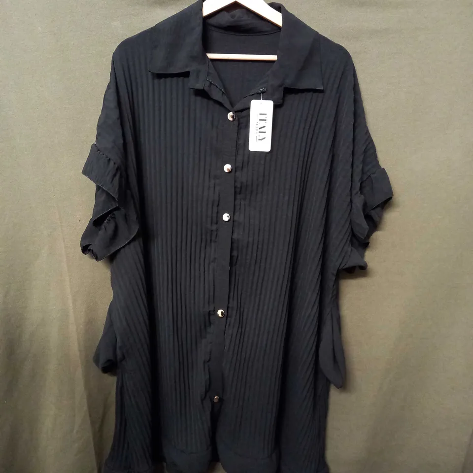 MODA ITALY PLEETED TWO PEICE BLACK - SIZE UNSPECIFIED