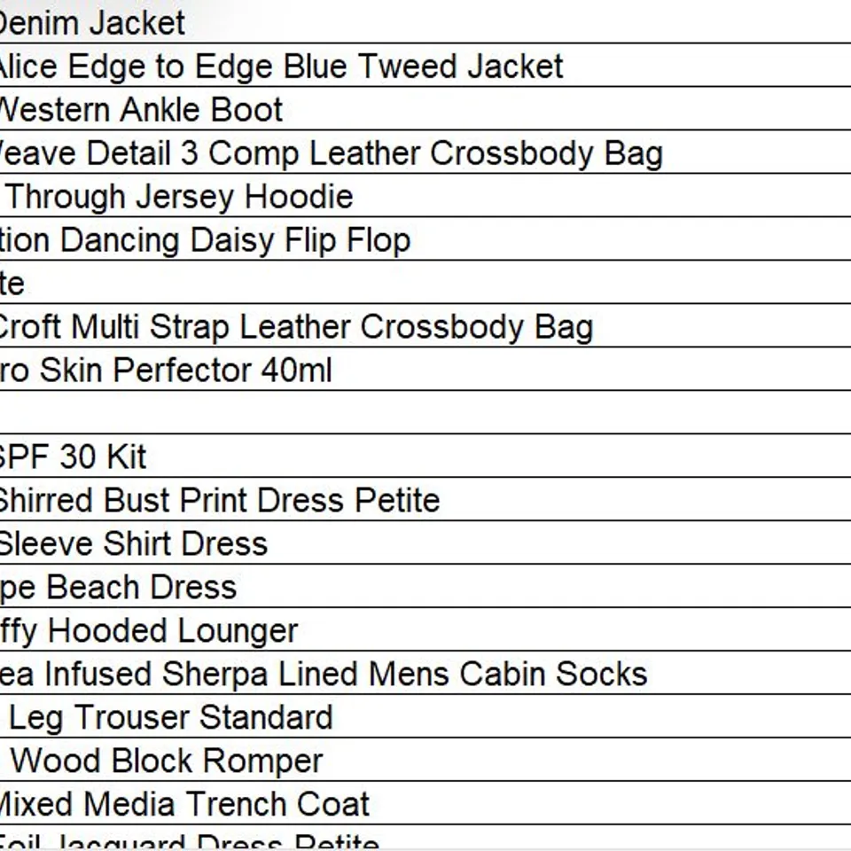 PALLET OF APPROXIMATELY 166 ASSORTED PRODUCTS TO INCLUDE;