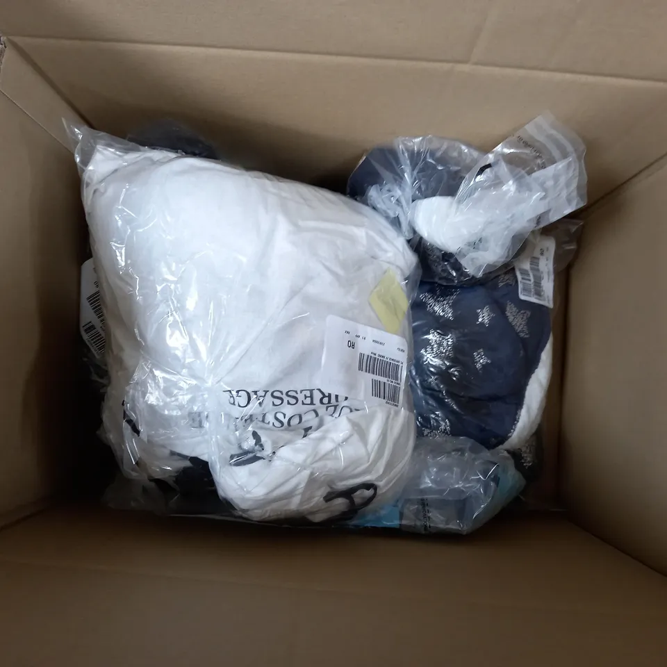 APPROXIMATELY 15 ASSORTED CLOTHING ITEMS TO INCLUDE SNOOD, BLOUSE, BRAS, ETC