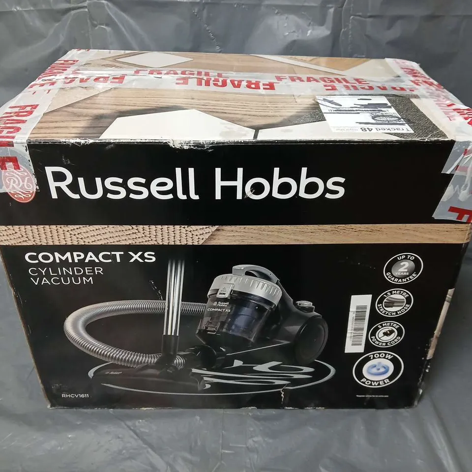 BOXED RUSSELL HOBBS RHCV1611 COMPACT XS CYLINDER VACUUM