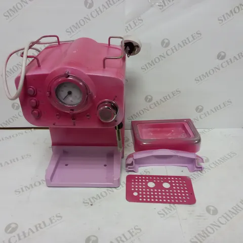 SWAN RETRO PUMP ESPRESSO COFFEE MACHINE, PINK