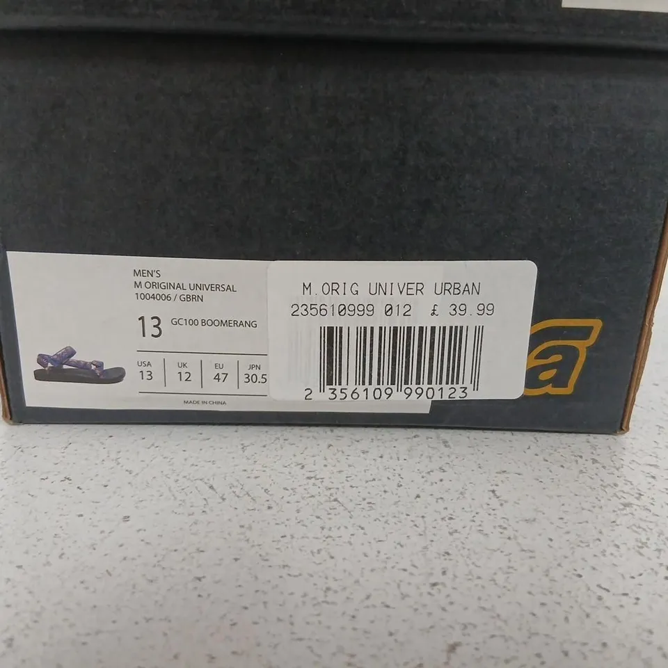 TEVA ORIGINAL UNIVERSAL MEN'S SANDALS – UK 12 (US 13, EU 47)