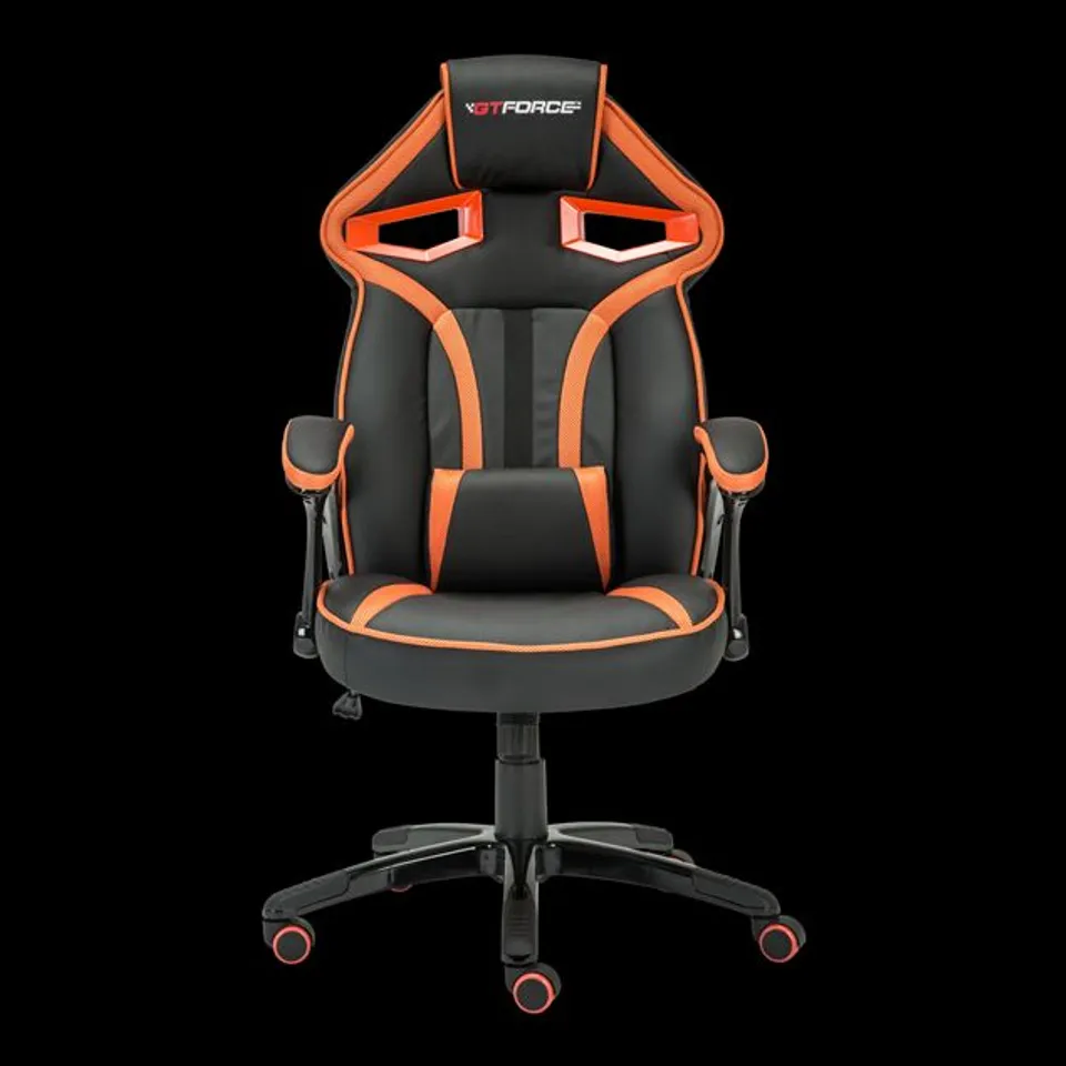 BOXED DESIGNER ROADSTER 1 SPORTS OFFICE CHAIR - ORANGE 