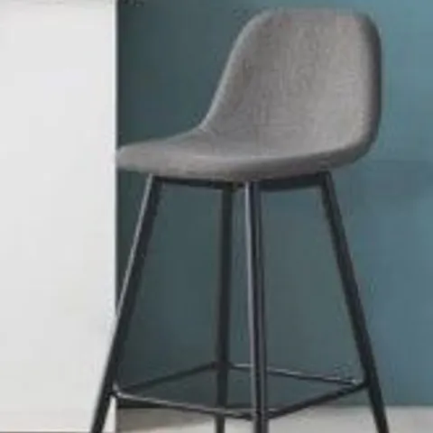 BOXED GREY FABRIC MONTGOMERY BARSTOOL