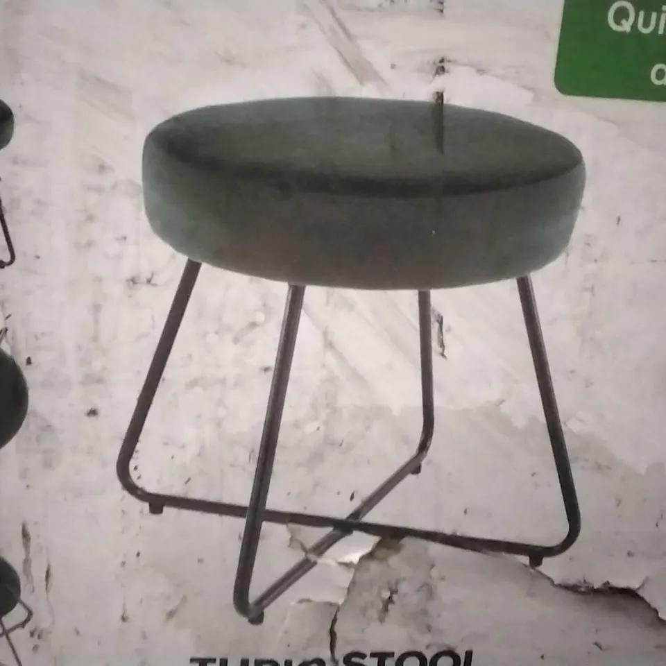 BOXED TURIO STOOL FOREST GREEN 