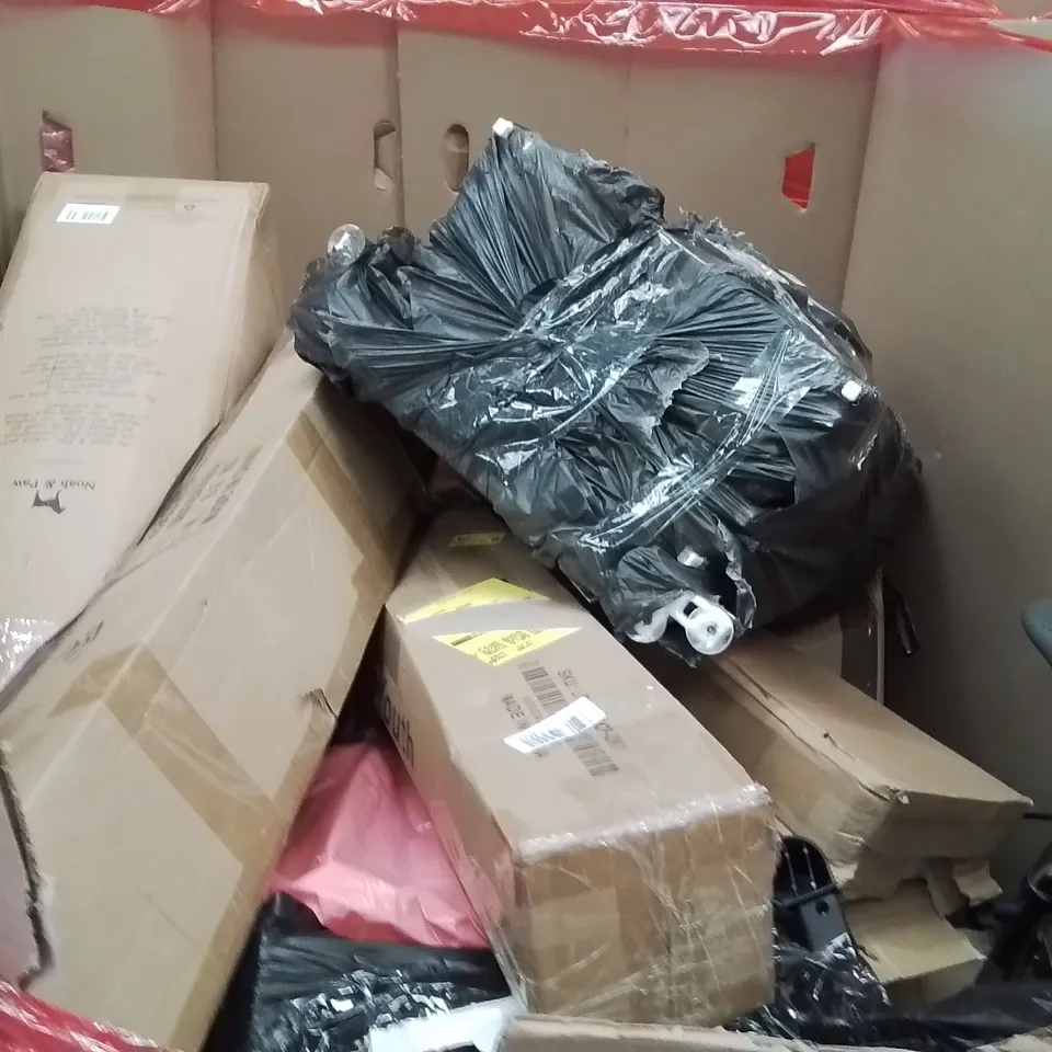 PALLET OF ASSORTED HOUSEHOLD GOODS AND PRODUCTS TO INCLUDE;HOT WATER DISPENSER MACHINE,CAT TREE,BED RAIL