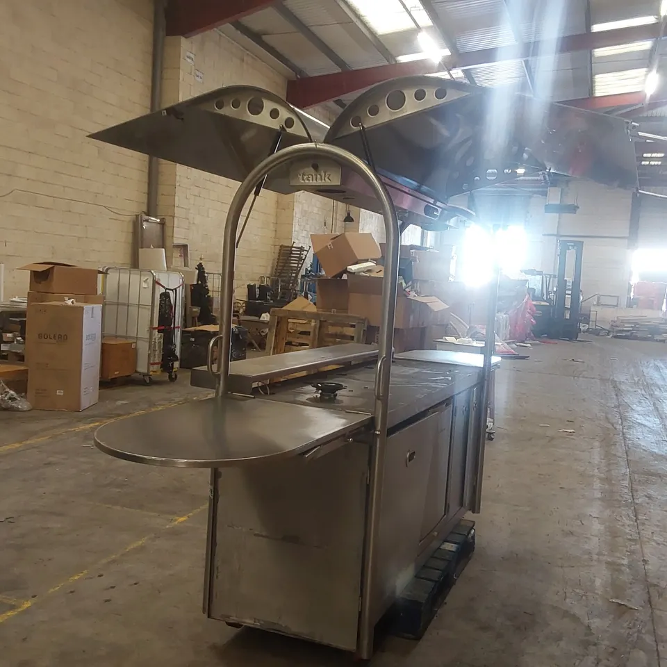 TANK STAINLESS STEEL MOBILE FOOD AND DRINK CATERING STATION