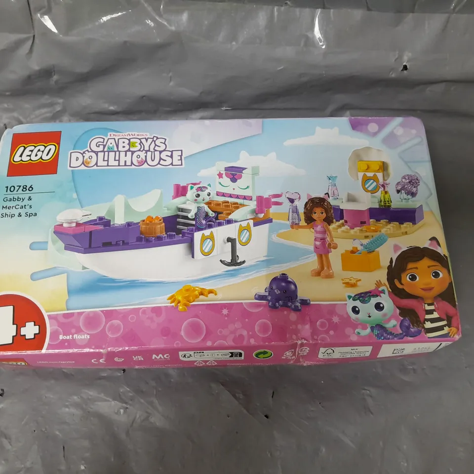 LEGO GABBYS DOLLHOUSE GABBY & MERCATS SHIP & SPA - 10786 RRP £18.99