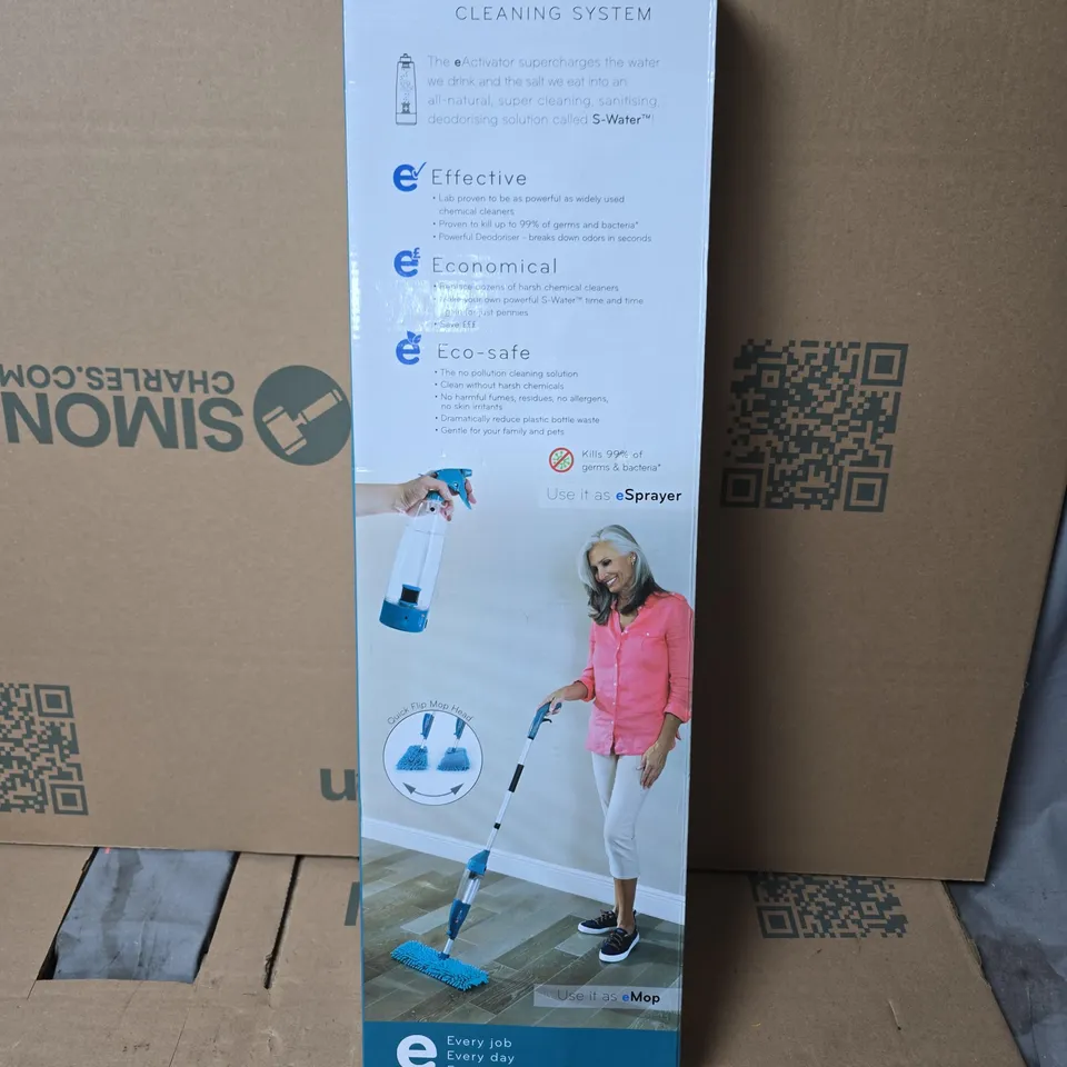 H2O E3 CLEANING SYSTEM WITH S-WATER – BOXED