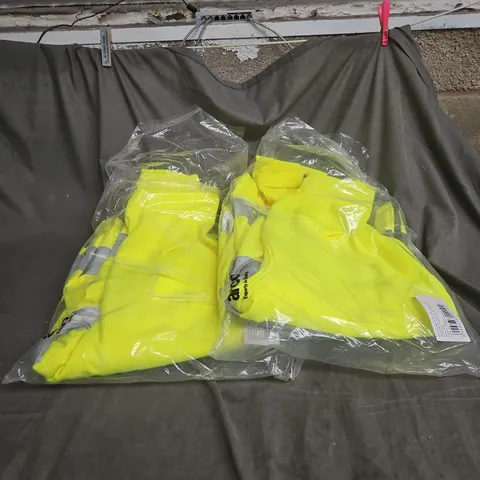 2 X ARCO HI VIS SOFT SHELL COATS 5XL/6XL