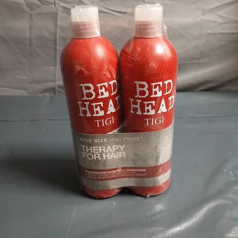 BED HEAD BY TIGI RESURRECTION SHAMPOO & CONDITIONER DUO (EPIC SIZE 750ML)