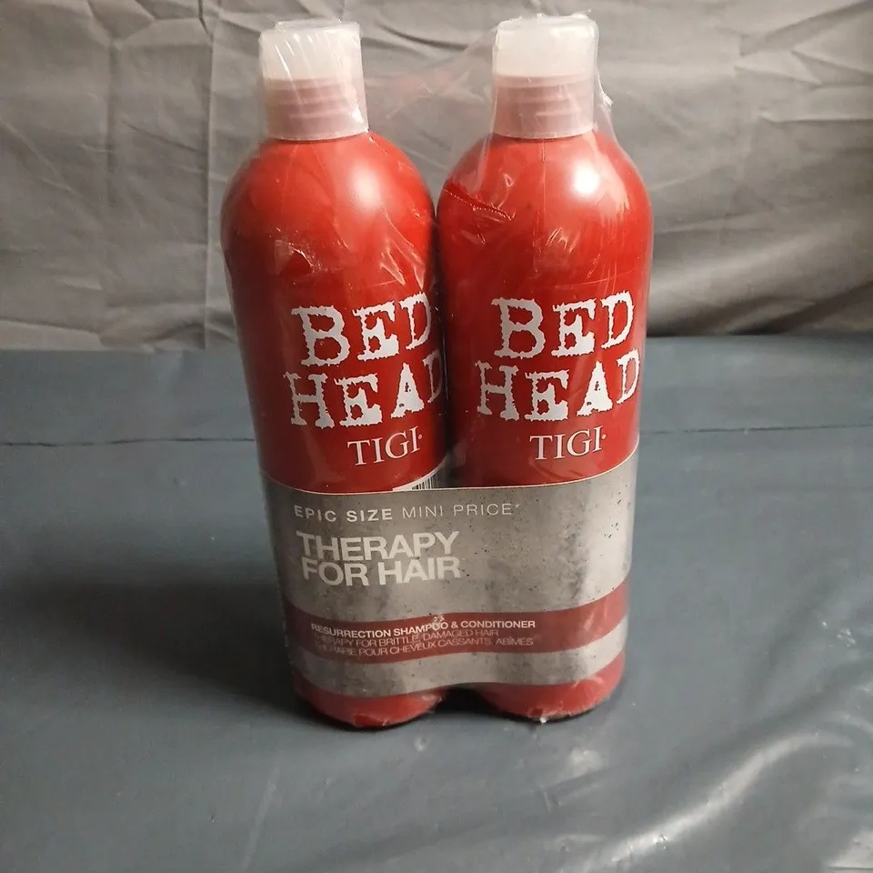 BED HEAD BY TIGI RESURRECTION SHAMPOO & CONDITIONER DUO (EPIC SIZE 750ML)