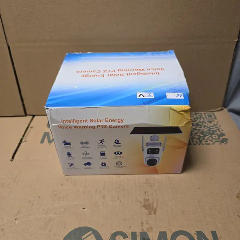 TUYA INTELLIGENT SOLAR ENERGY VOICE WARNING PTZ CAMERA, BOXED WITH MANUAL