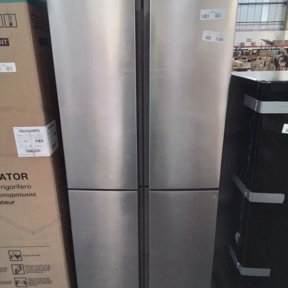 FRIDGEMASTER 4 DOOR AMERICAN FRIDGE FREEZER IN SILVER