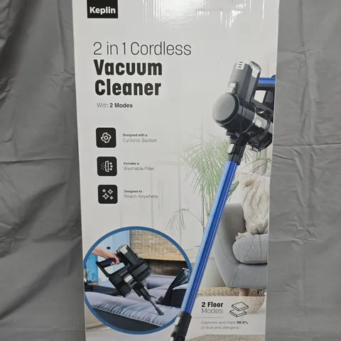 KEPLIN 2-IN-1 CORDLESS VACUUM CLEANER – BOXED