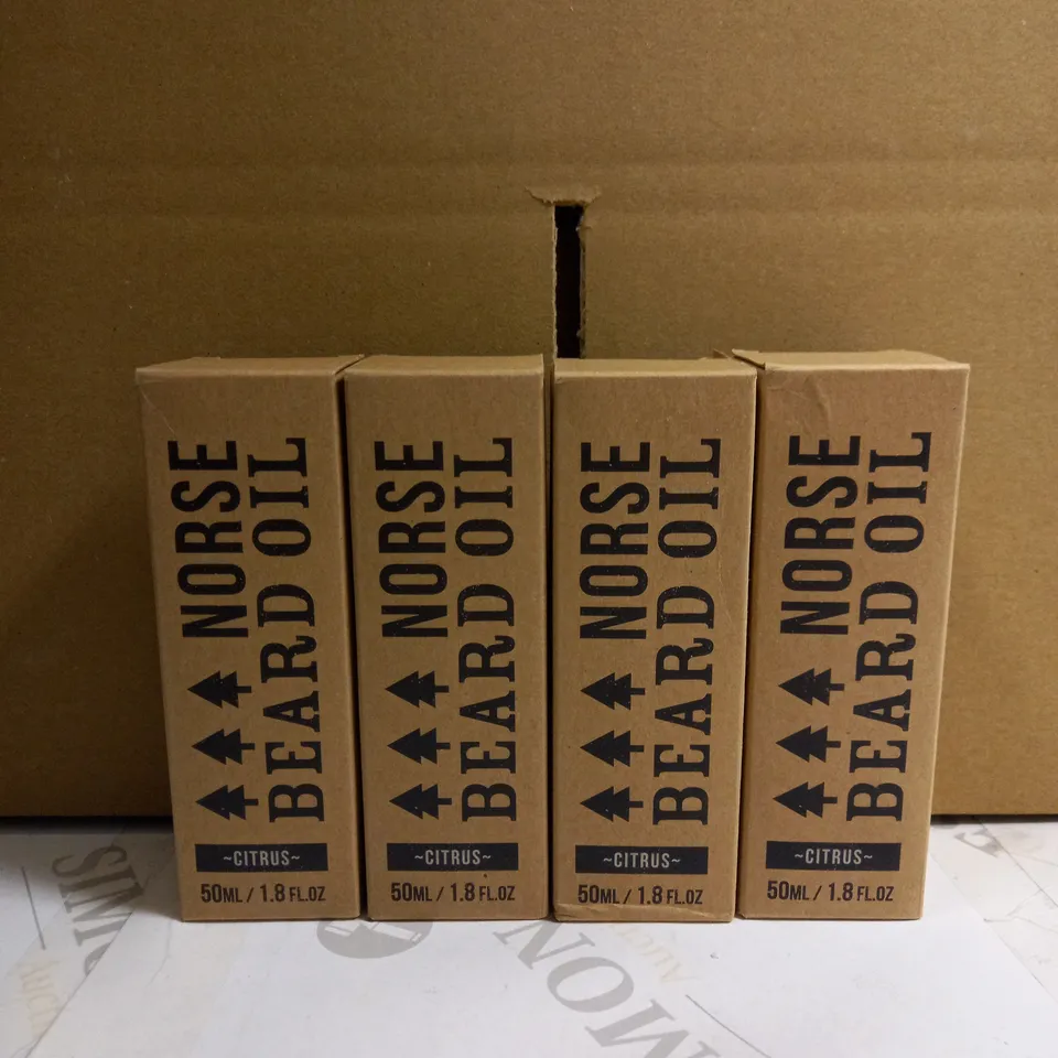 LOT OF 4 NORSE BEARD OILS - CITRUS