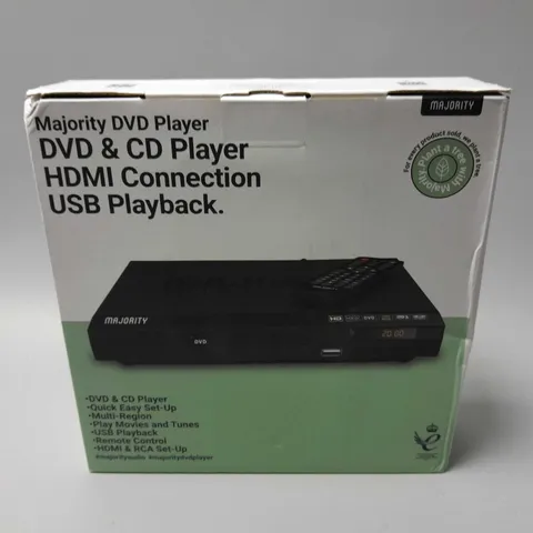 BOXED MAJORITY DVD PLAYER