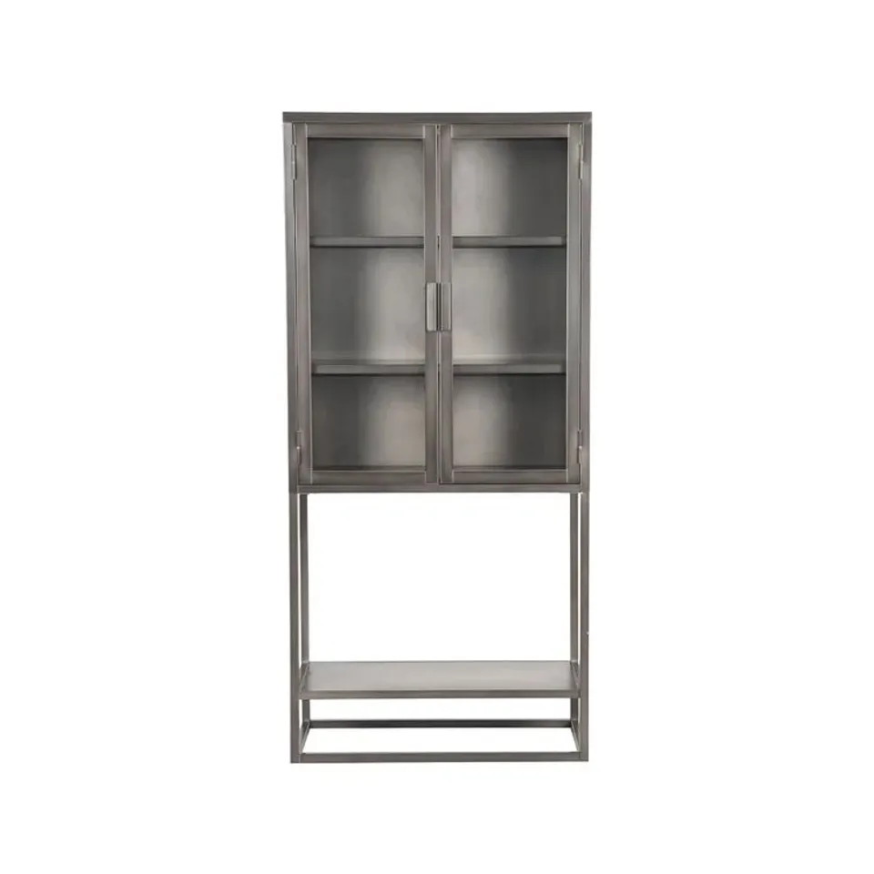 BOXED HADDIX DISPLAY CABINET IN GREY