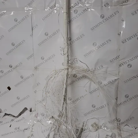 BOXED ALISON CORK PRE-LIT CASCADING GLITTER WHITE WILLOW TREE - COLLECTION ONLY